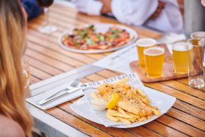 Fries, snacks and drinks at The Lucky Shag Bar 2