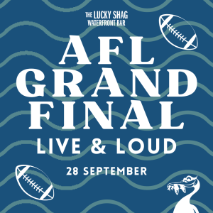 AFL live match screening at Lucky Shag Bar