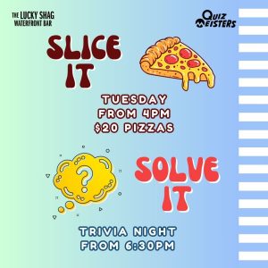 Tuesday events promo at Lucky Shag Bar