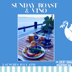 Sunday roast dining promo at Lucky Shag Bar