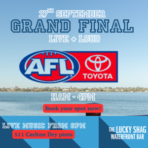 Live Loud music event promo at Lucky Shag Bar