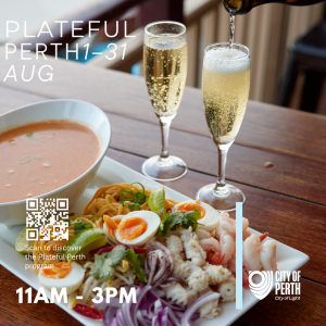 Plateful Perth event promo at Lucky Shag Bar