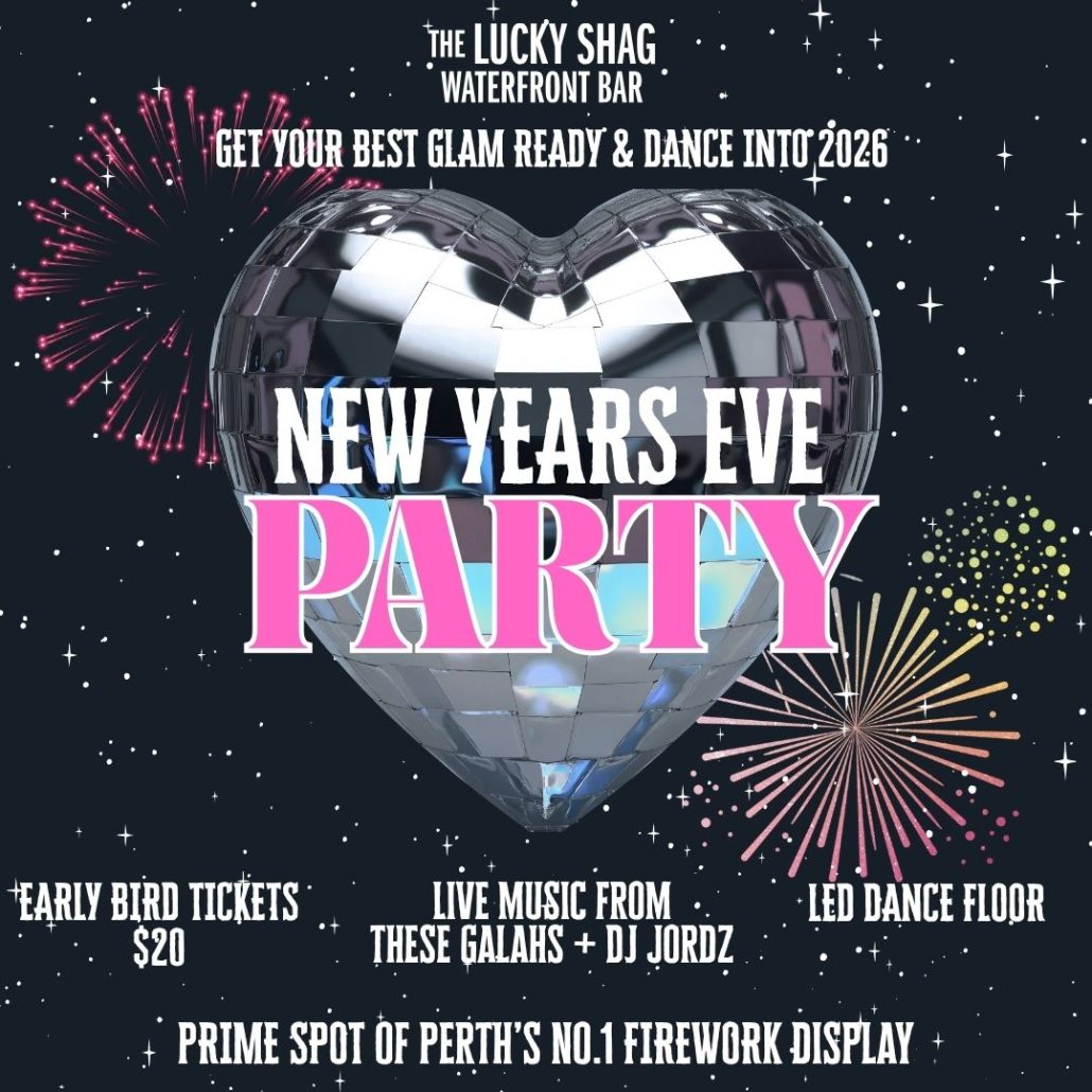 NEW YEARS PARTY 1080 x 1080 px - The Lucky Shag Waterfront Bar